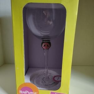 Hand-painted Golf theme wine glasses-Pinky (Boxed)